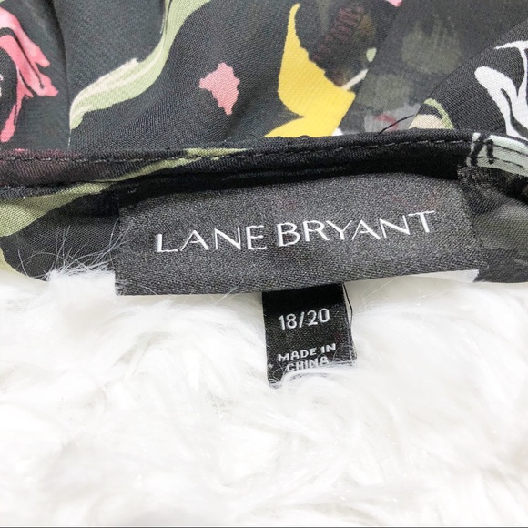 Lane Bryant Floral Cold Shoulder Blouse - Picture 3 of 3